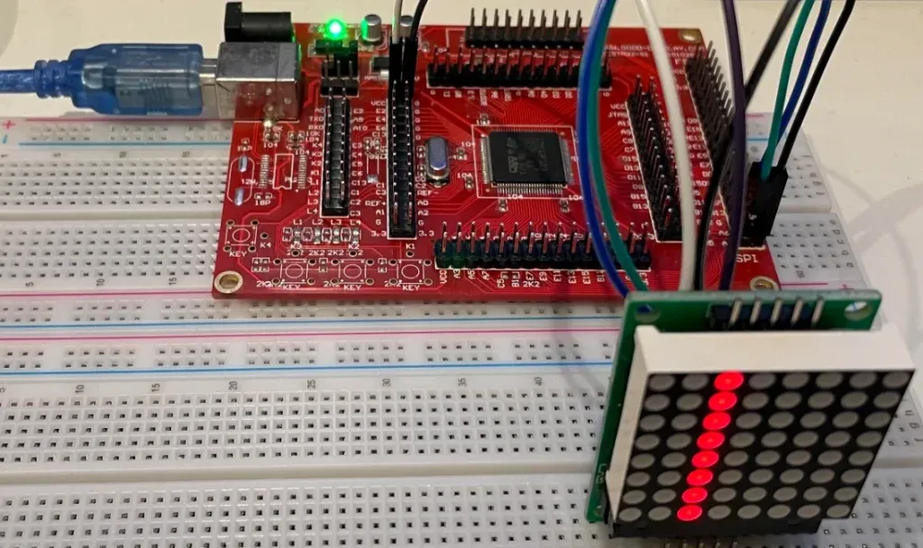 stm32 max7219 circuit 
