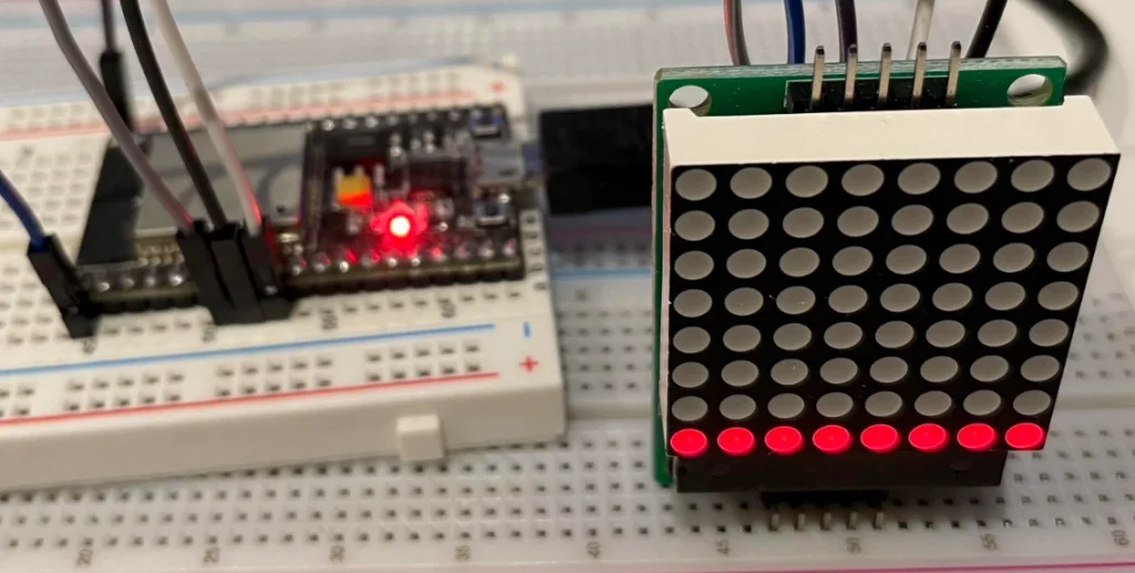  esp32 max7219 circuit 